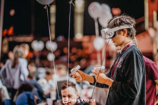 Hackers collaborating at Hack Kosice